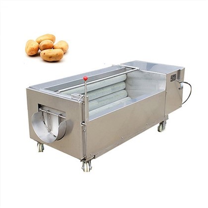 מכונת פילינג לשטיפת תפוחי אדמה עם רולר מברשת