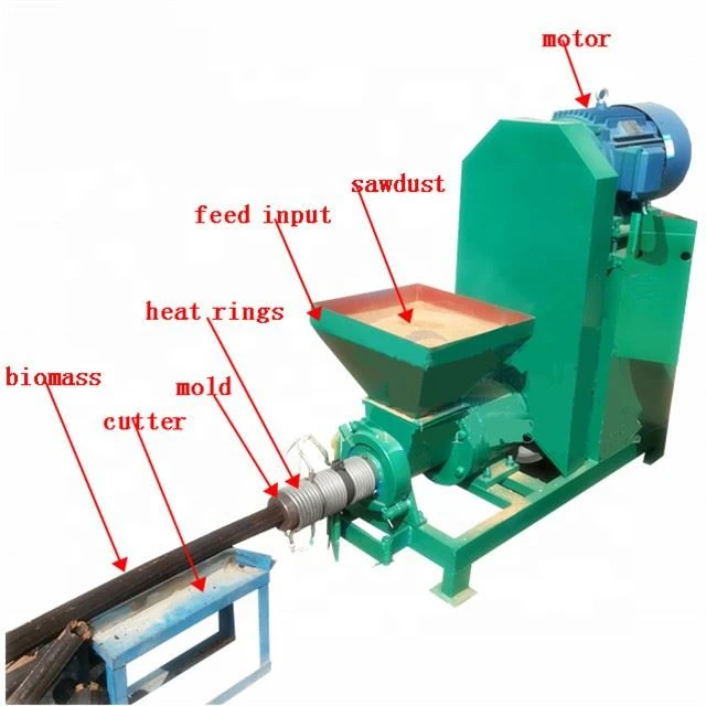 Wood Charcoal Briquetting Machine Sawdust Charcoal Briquette Making Machines
