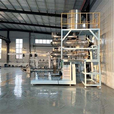 Twin-Screw Floating Fish Feed Extruder Machine